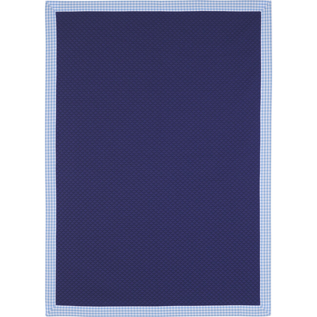 Quilted Knit Blanket, Blue