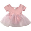 Short Sleeve Tutu Dress with Tulle Skirt, Blush Light Pink - Dresses - 1 - thumbnail