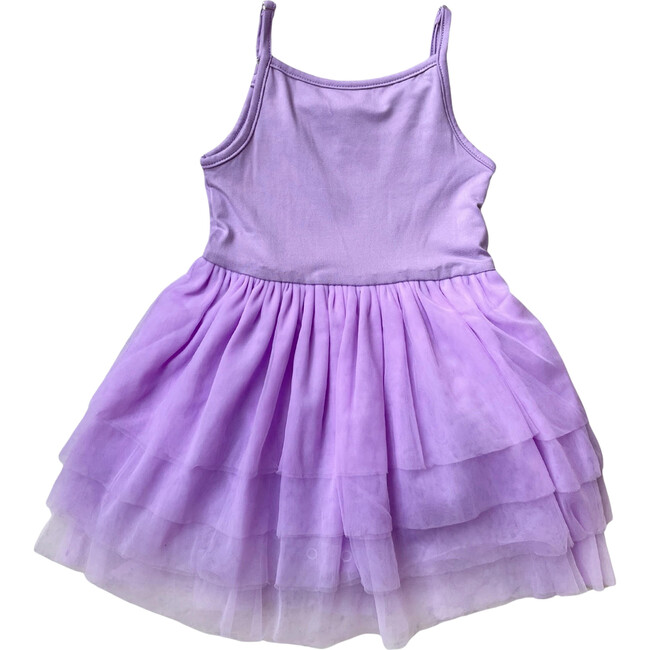 Tank Top Tutu Dress with Tulle Skirt, Lavender