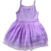 Tank Top Tutu Dress with Tulle Skirt, Lavender - Dresses - 1 - thumbnail