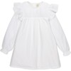 Broderie Anglaise Dress, White - Dresses - 1 - thumbnail