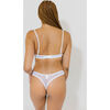 Women's Elle Thong, White - Underwear - 3