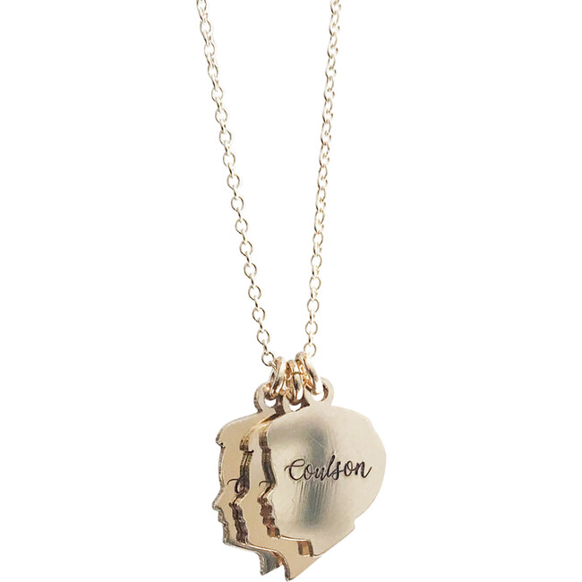 Women's Medium Classic Silhouette Charm Necklace, Sterling Silver - Necklaces - 3