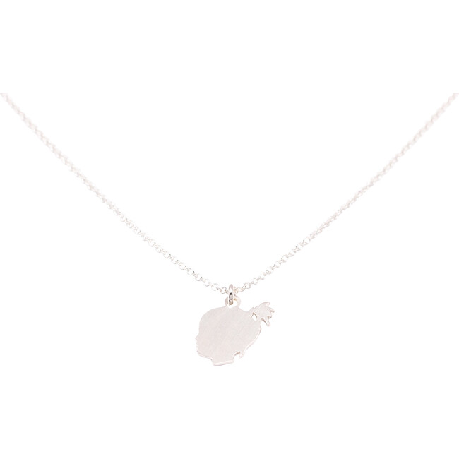 Women's Tiny Classic Silhouette Charm Necklace, Sterling Silver - Necklaces - 6