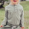 Buzz Long Sleeve Henley, Mash - T-Shirts - 2