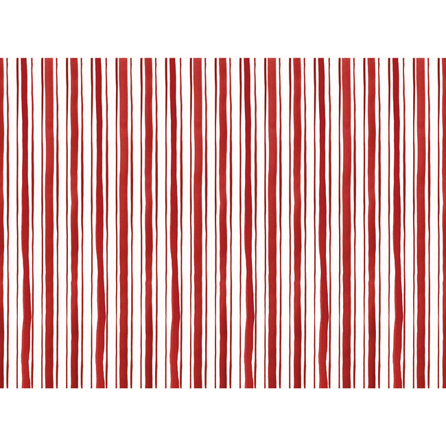 Set of 2 Scarlet Stripe Wallpaper Rolls
