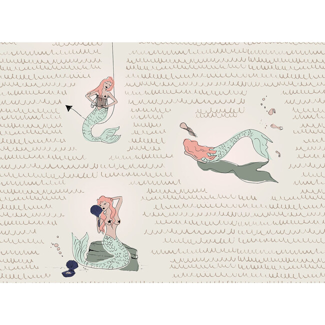 Set of 2 Sailor Hooks Siren Wallpaper - Wallpaper - 1