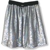 Sequined Midi Skirt, Silver - Skirts - 1 - thumbnail