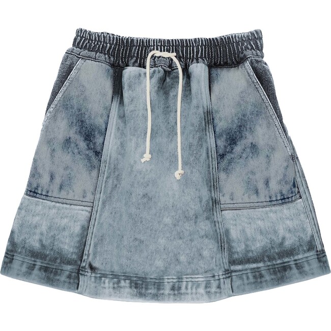 Denim Skirt, Blue - Skirts - 1