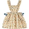 Mistinguette Dress, Cream Flowers - Dresses - 1 - thumbnail