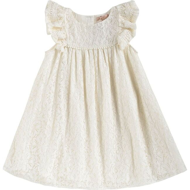 Janice Top, Cream Lace - Dresses - 1