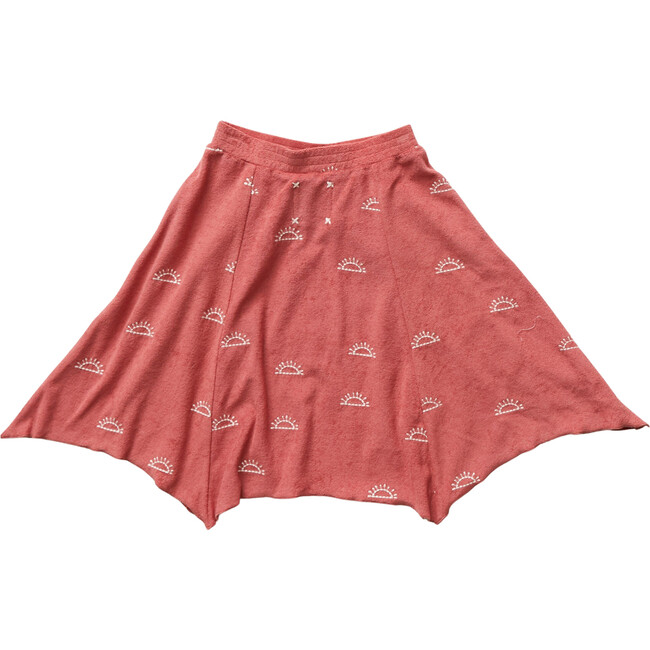 Embroidered Sun Terry Skirt - Skirts - 3