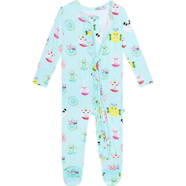 Donuts  Footie Zippered One Piece - Pajamas - 3