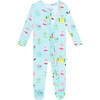 Donuts  Footie Zippered One Piece - Pajamas - 3