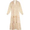 Women's Sienna Maxi Dress, Yellow Print - Dresses - 1 - thumbnail