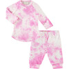Baby Slub Rib Color Block Baseball Tee and Legging Set, Purple & Pink - Mixed Apparel Set - 1 - thumbnail