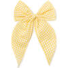 Fable Bow, Lemon Gingham - Hair Accessories - 1 - thumbnail