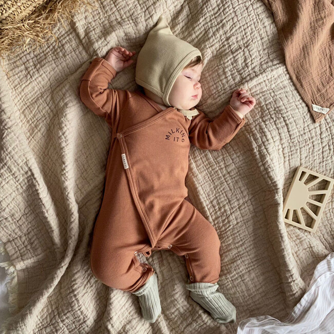 Onesie Cotton Modal, Rust - Onesies - 2