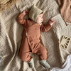 Onesie Cotton Modal, Rust - Onesies - 2