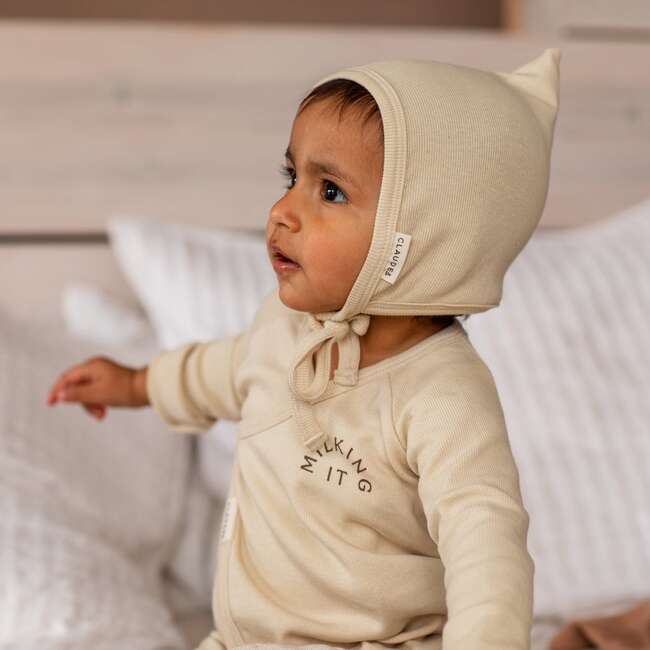 Pixie Bonnet, Oat - Hats - 4