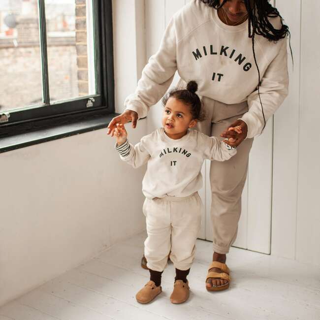 Organic Jogger, Oat - Sweatpants - 3