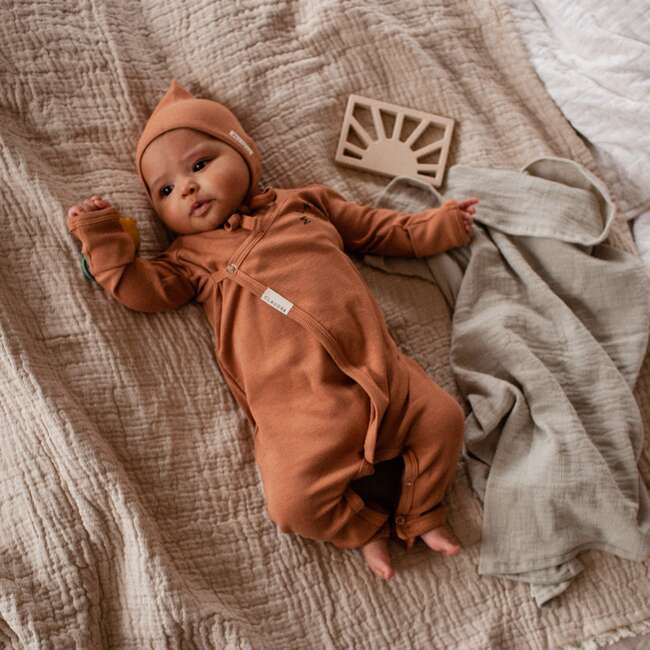 Onesie Cotton Modal, Rust - Onesies - 4