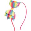 Rainbow Ombre Bow Hard Headband, Multi - Hair Accessories - 1 - thumbnail