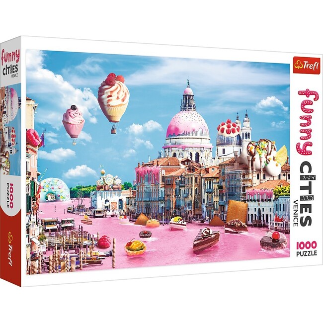 1000 Piece Jigsaw Puzzle, Funny Cities Sweets in Venice