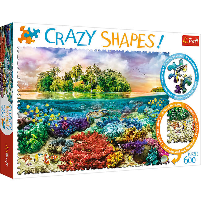 600 Piece Crazy Shape Jigsaw Puzzle,  Tropical Island
