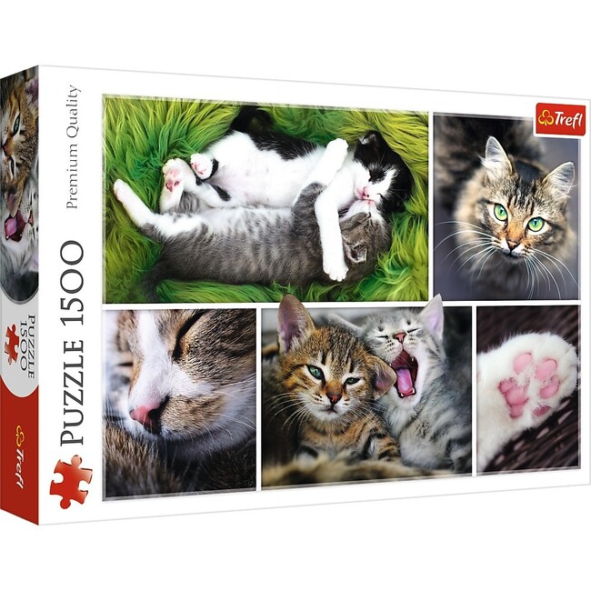 1500 Piece Jigsaw Puzzle, Just Cat Things Collage