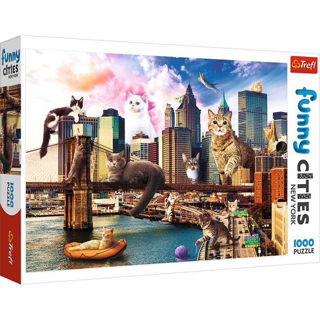 1000 Piece Jigsaw Puzzle,  Cats in New York