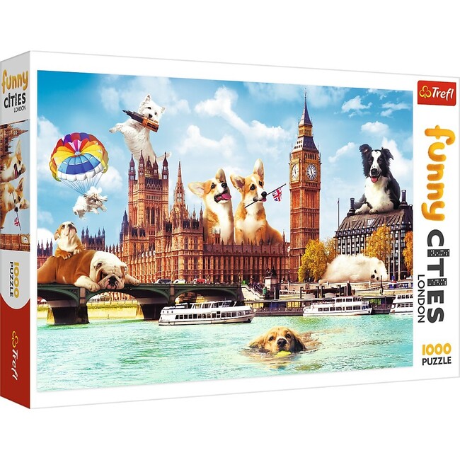 1000 Piece Jigsaw Puzzle,  Dogs in London