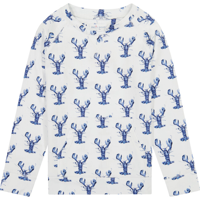 Lobster Crewneck Sweatshirt, Blue - Sweatshirts - 1