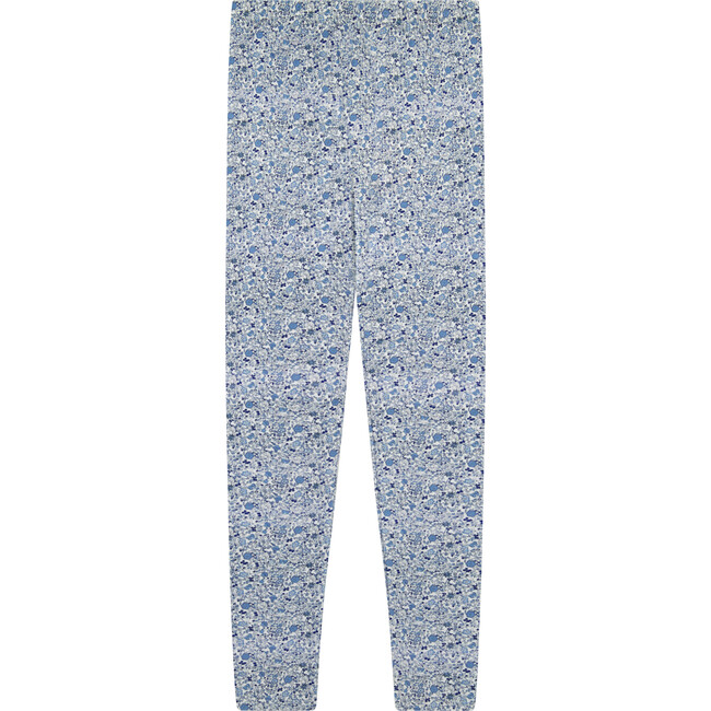 Floral Leggings, Blue