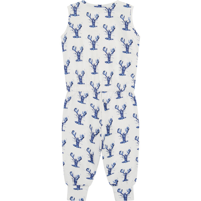 Lobster Jumpsuit, Blue - Rompers - 3