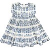 Peachy Dress, Blue Field Floral - Dresses - 1 - thumbnail