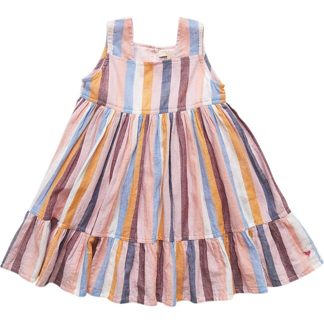 Wren Dress, Maisonette Multi Stripe - Dresses - 1 - zoom