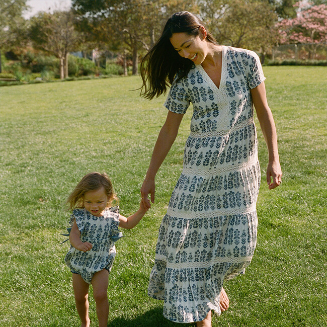 Women's Indy Dress, Blue Field Floral - Dresses - 2