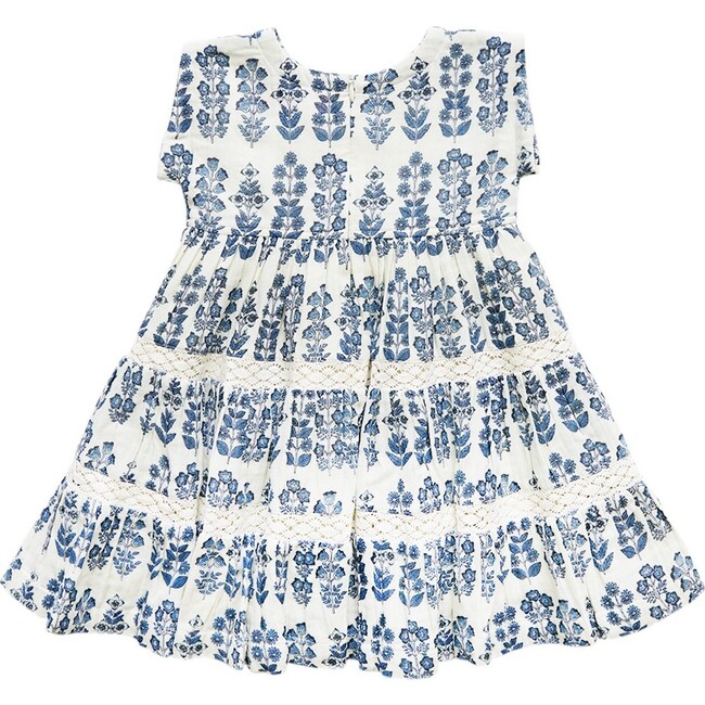 Peachy Dress, Blue Field Floral - Dresses - 3