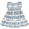 Peachy Dress, Blue Field Floral - Dresses - 3 - thumbnail