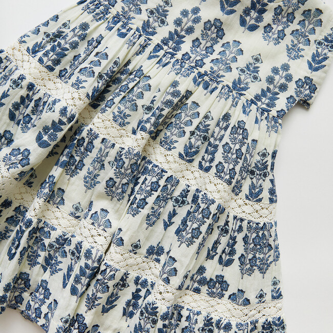 Peachy Dress, Blue Field Floral - Dresses - 5