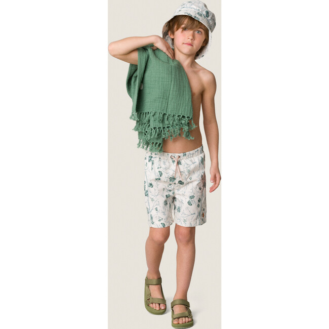 Maki Swim Trunks, Print Green Bay - Swim Trunks - 3