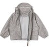 Julien Rain Jacket, Print Vapor Grey - Raincoats - 6