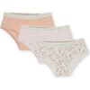 3-pack Organic Ejda Panties, Mauve Chalk - Underwear - 1 - thumbnail
