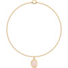 Women's Girl Pink Quartz Cameo Charm - Charms - 2