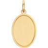 Women's Pave Diamond Trim Oval Charm - Charms - 2
