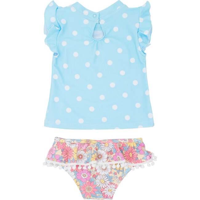 Seashell Baby Ruffle S/S Set, Flower Power