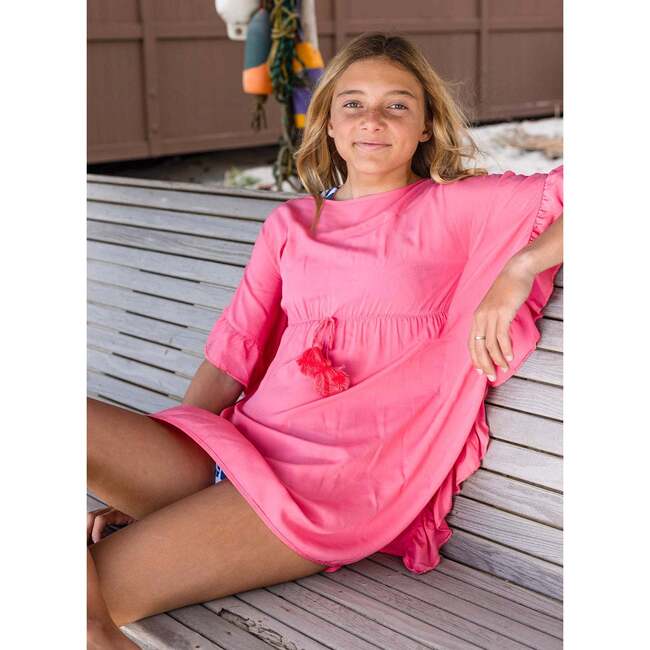 Sea Breeze Kaftan, Hot Pink