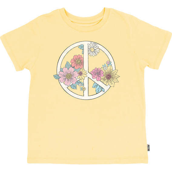 Cultivate Peace Vintage Tee, Yellow
