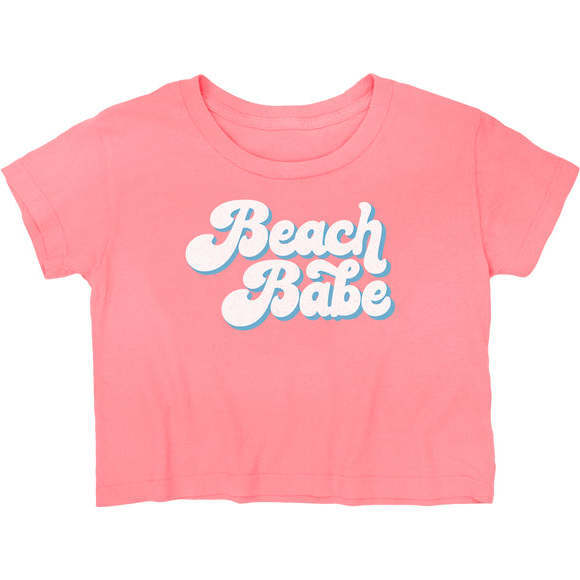 Beach Babe Boxy Tee, Flamingo Pink
